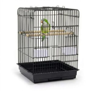 תוכי קוואקר בתוך כלוב לציפורים דגם 601 – שחור