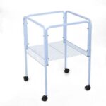 עגלה לכלוב דגם 1901 עם גלגלים ומדף אחסון