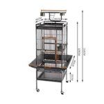 כלוב A10 תוכים עם חצאית למניעת לכלוך וזמינות אוכל