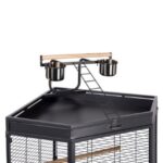 מתחם משחקים עליון לכלוב פינתי A46 עם כלי אוכל וסולם