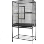 כלוב לתוכים A39 מבנה מתכת חזק עם עגלה וגלגלים