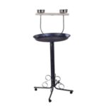 מעמד משחקים לתוכים דגם E10 נייד עם מגש וקעריות נירוסטה